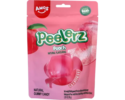 AMOS Peelerz Gummibärchen Pfirsich 65g