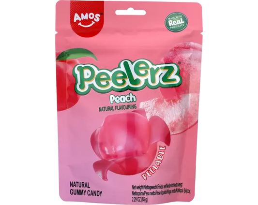 AMOS Peelerz Gummibärchen Pfirsich 65g