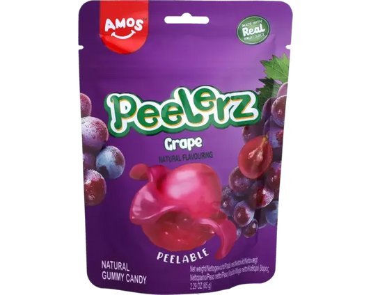 AMOS Peelerz Gummibärchen Traube 65g