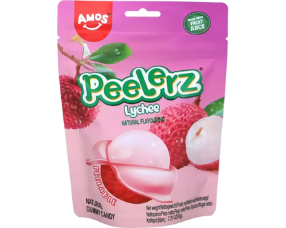 AMOS Peelerz Gummibärchen Lychee 65g