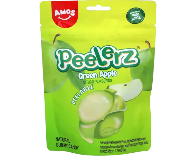 AMOS Peelerz Gummibärchen Apfel 65g
