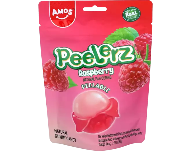 AMOS Peelerz Gummibärchen Himberre 65g
