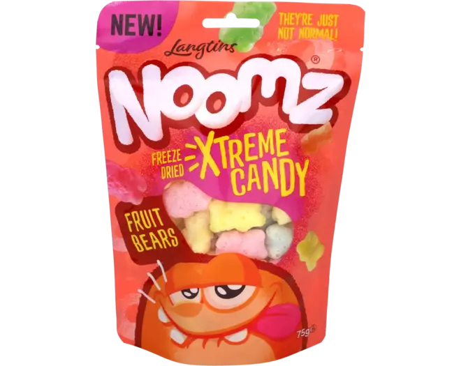 NOOMZ Gefriergetrocknete Süßigkeiten – Fruchtbären 75g