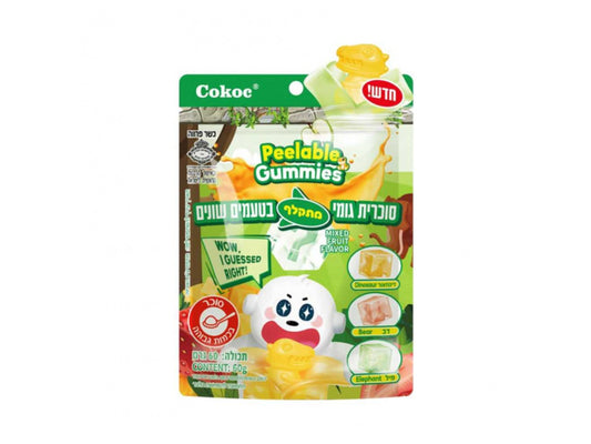 COKOC Schälbare Gummibärchen gemixte Früchte 75g