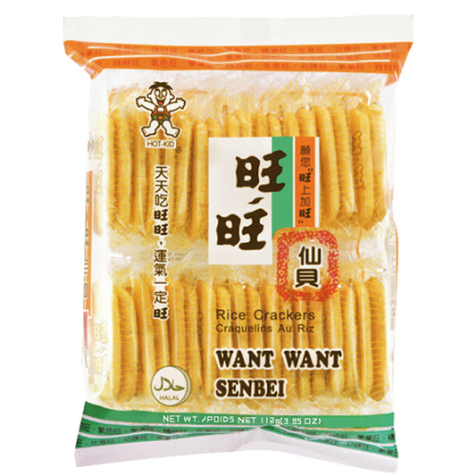WANT WANT Salzige Senbei Reiskräcker 112g