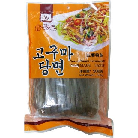 JING YI GEN Süßkartoffelnudeln Koreanisch Breit 500g
