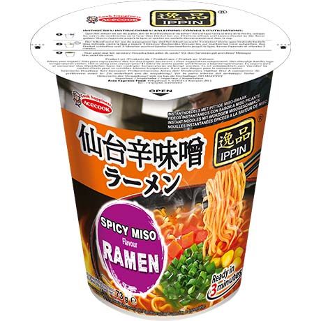 ACECOOK Instantnudeln Spicy Miso Ippin 73g