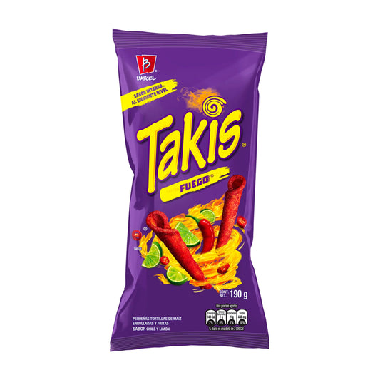 TAKIS Mais Chips Fuego 190g