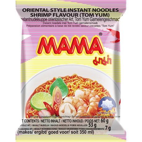 MAMA Instant Nudeln Tom Yum Garnelen 53g