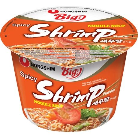 NONGSHIM Instantnudeln Garnelen Spicy Schüssel 115g
