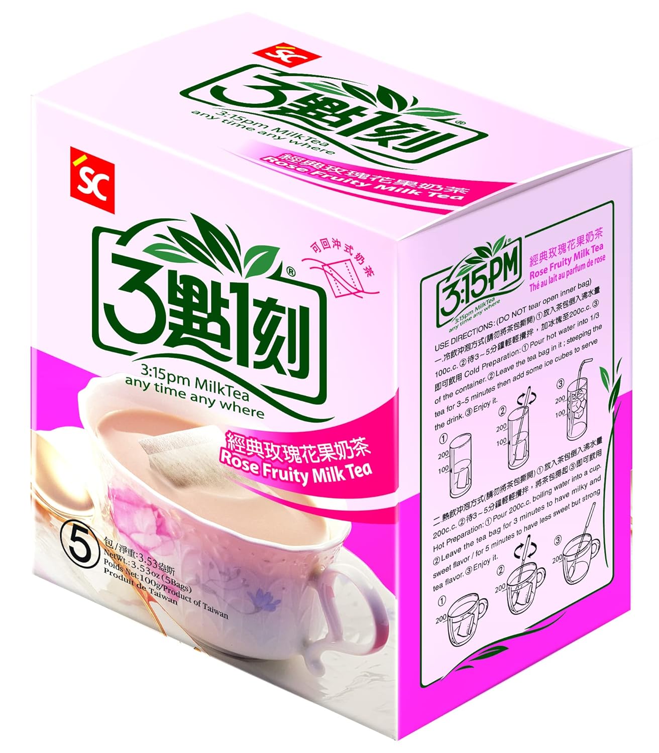 3:15PM Milchtee Rose Fruchtig 100g