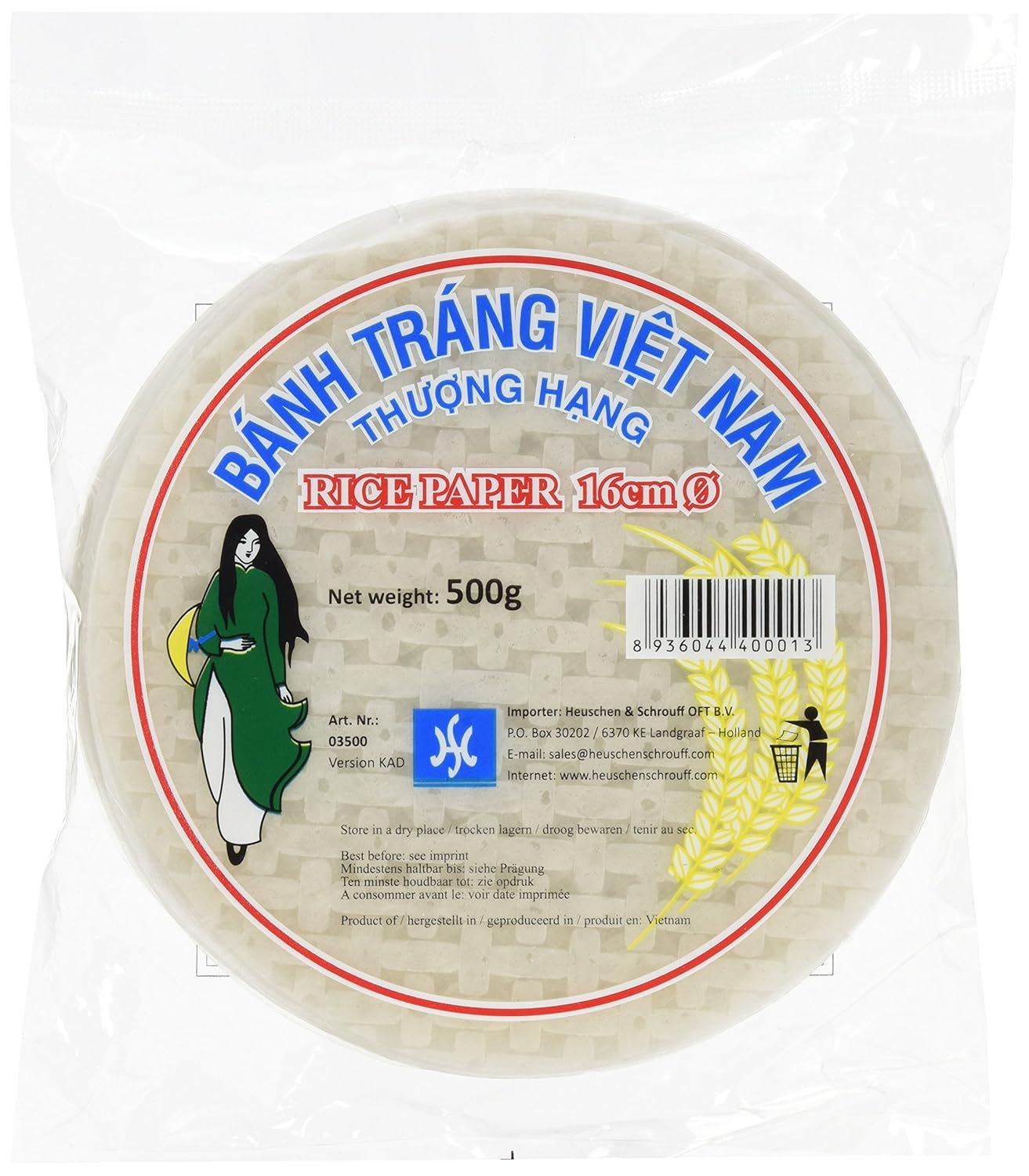 H&S Vietnamesisches Reispapier ø 16 cm 500g