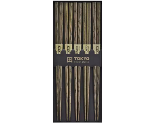 TOKYO DESIGN STUDIO Essstäbchen aus Holz – 5 Paar