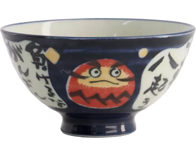 TOKYO DESIGN STUDIO Kawaii Schüssel Reis Daruma Blau 300ml