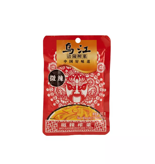 WUJIANG Preserved Mustard Stripes Hot 80g