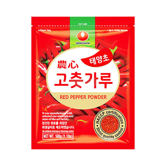 NONGSHIM Chilipulver Fein Rot 500g - Panda-Panda Asia Shop by JEN