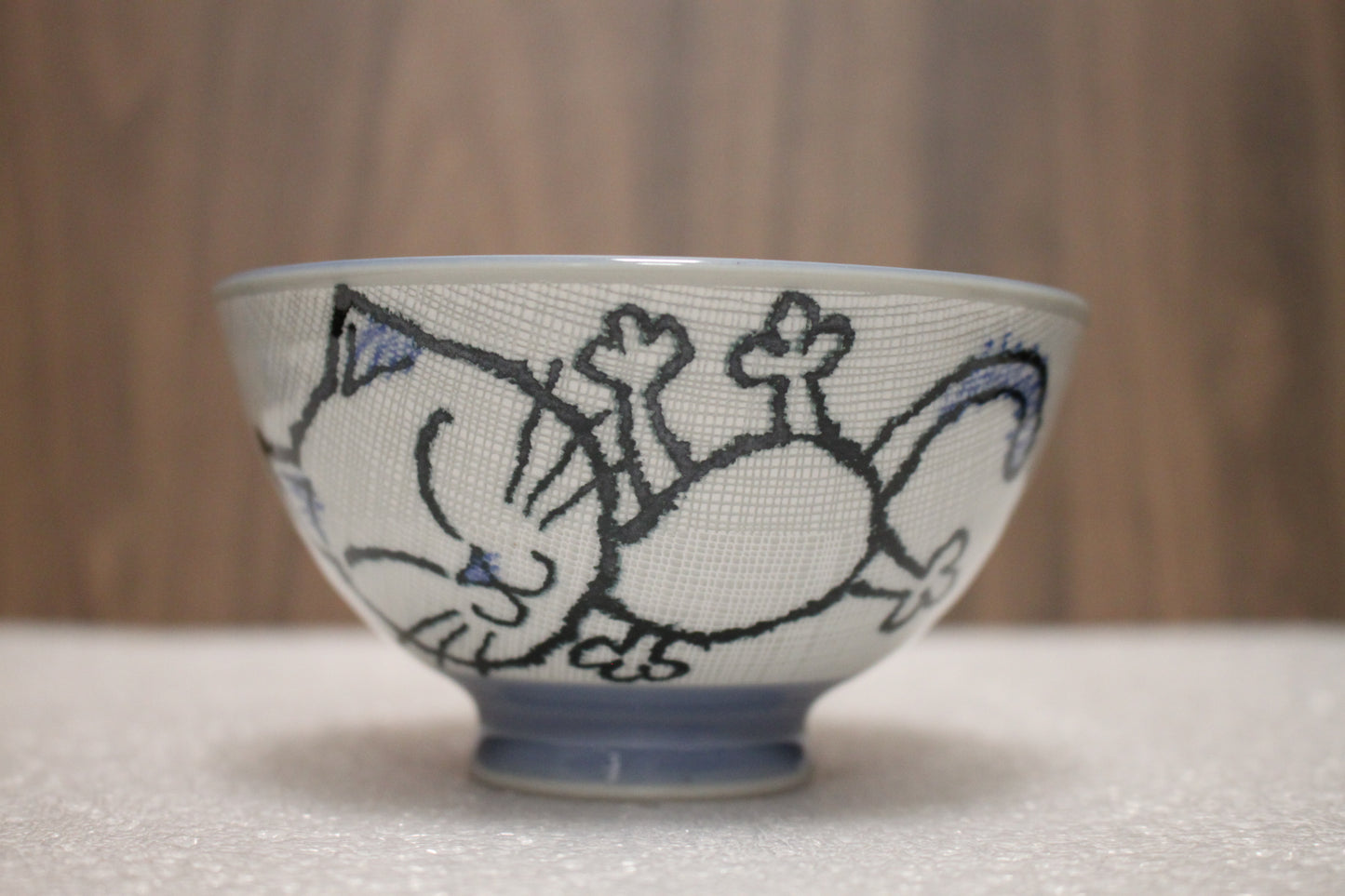 TOKYO DESIGN STUDIO Kawaii Schüssel, Reiskatze Blau (300 ml)