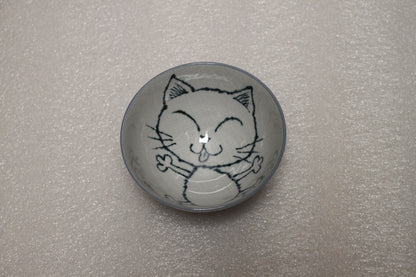 TOKYO DESIGN STUDIO Kawaii Schüssel, Reiskatze Blau (300 ml)