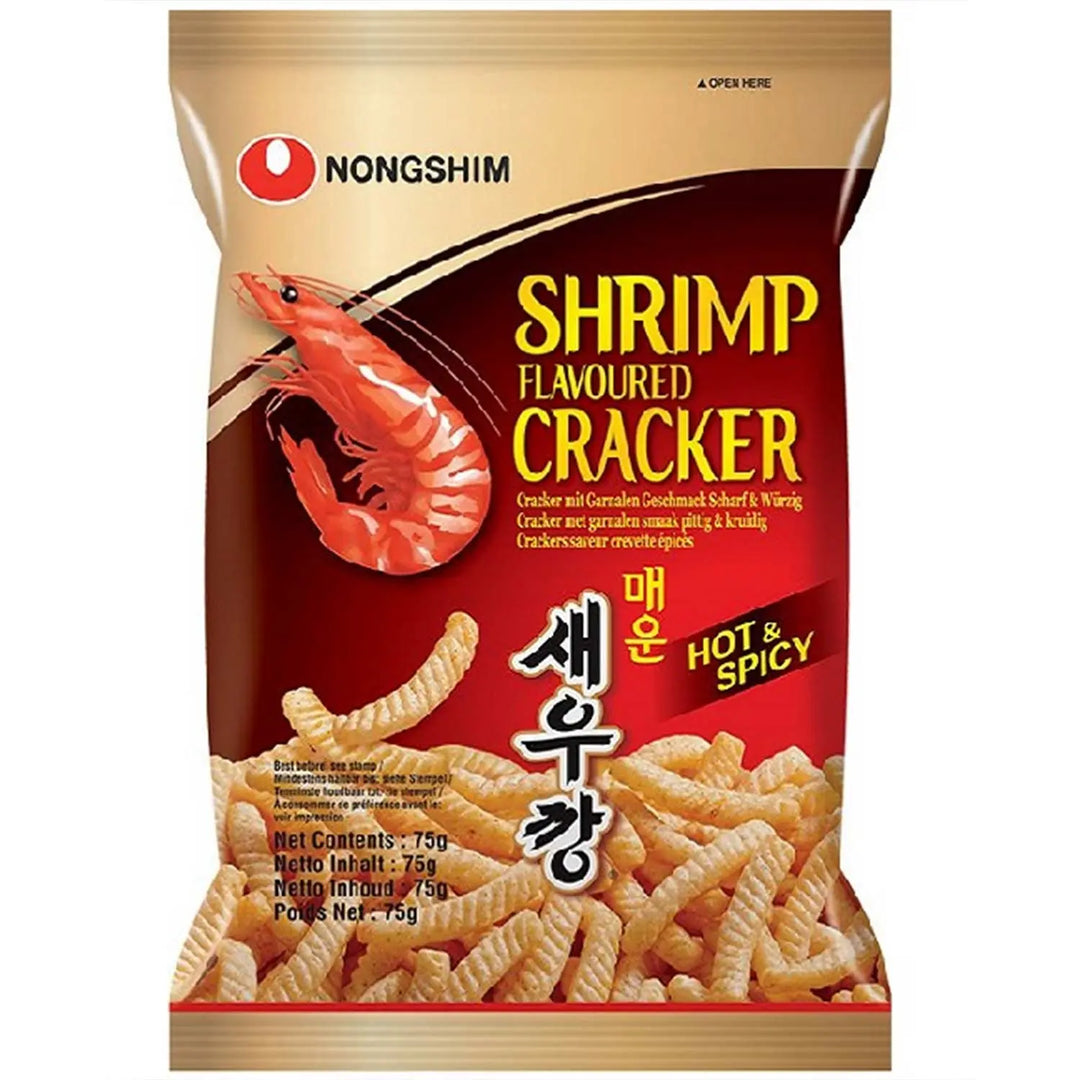 NONG SHIM Kräcker mit Garnelen Geschmack Scharf 75g
