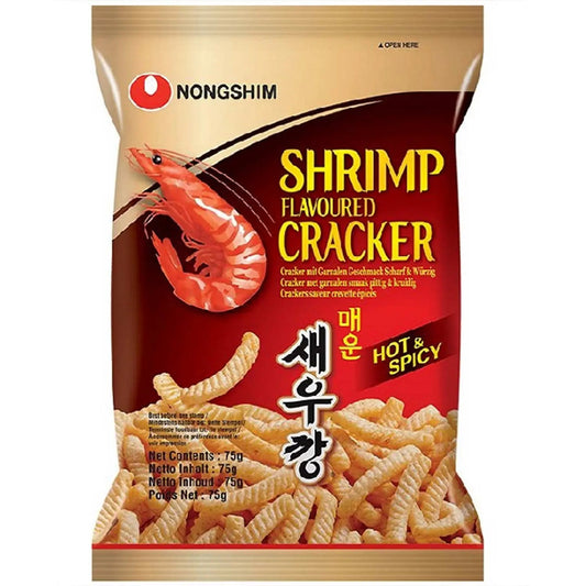 NONG SHIM Kräcker mit Garnelen Geschmack Scharf 75g