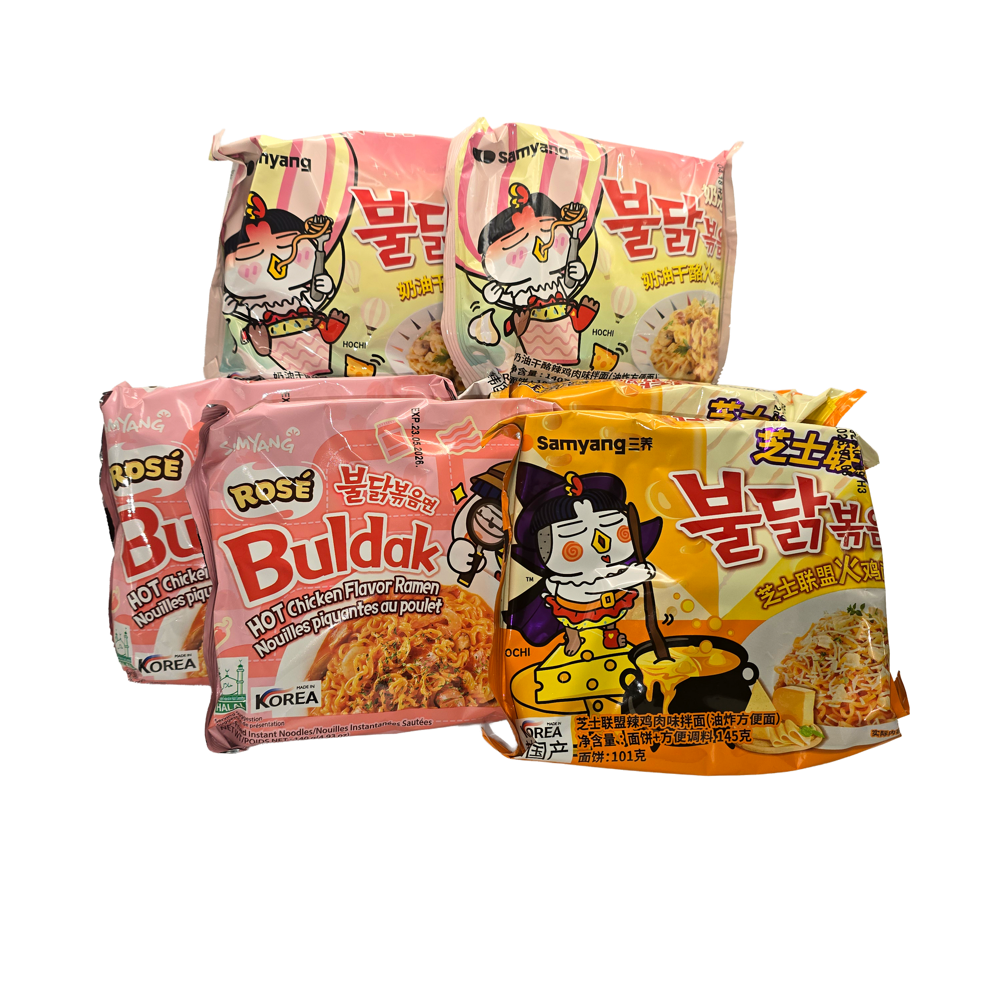 SamYang Special Bundle – 6× feurige Korean Fire Noodles in Premium-Varianten!