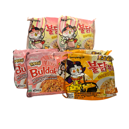 SamYang Special Bundle – 6× feurige Korean Fire Noodles in Premium-Varianten!