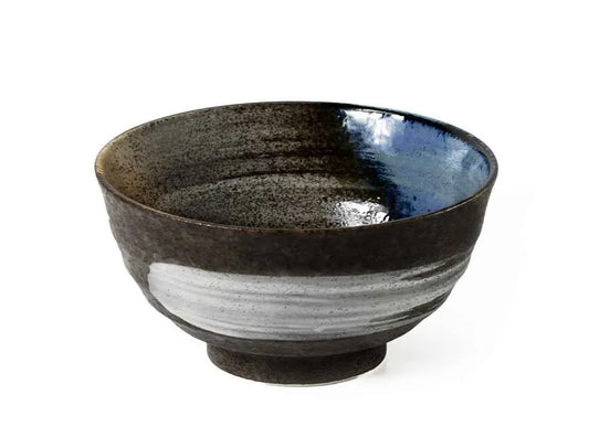 TAISAN Schale| schwarz-weiß-blau | Porzellan | D17cm | H8,5cm