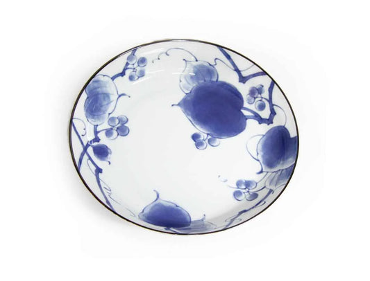 TAISAN Teller | weiß-blau | Porzellan | D22,3cm