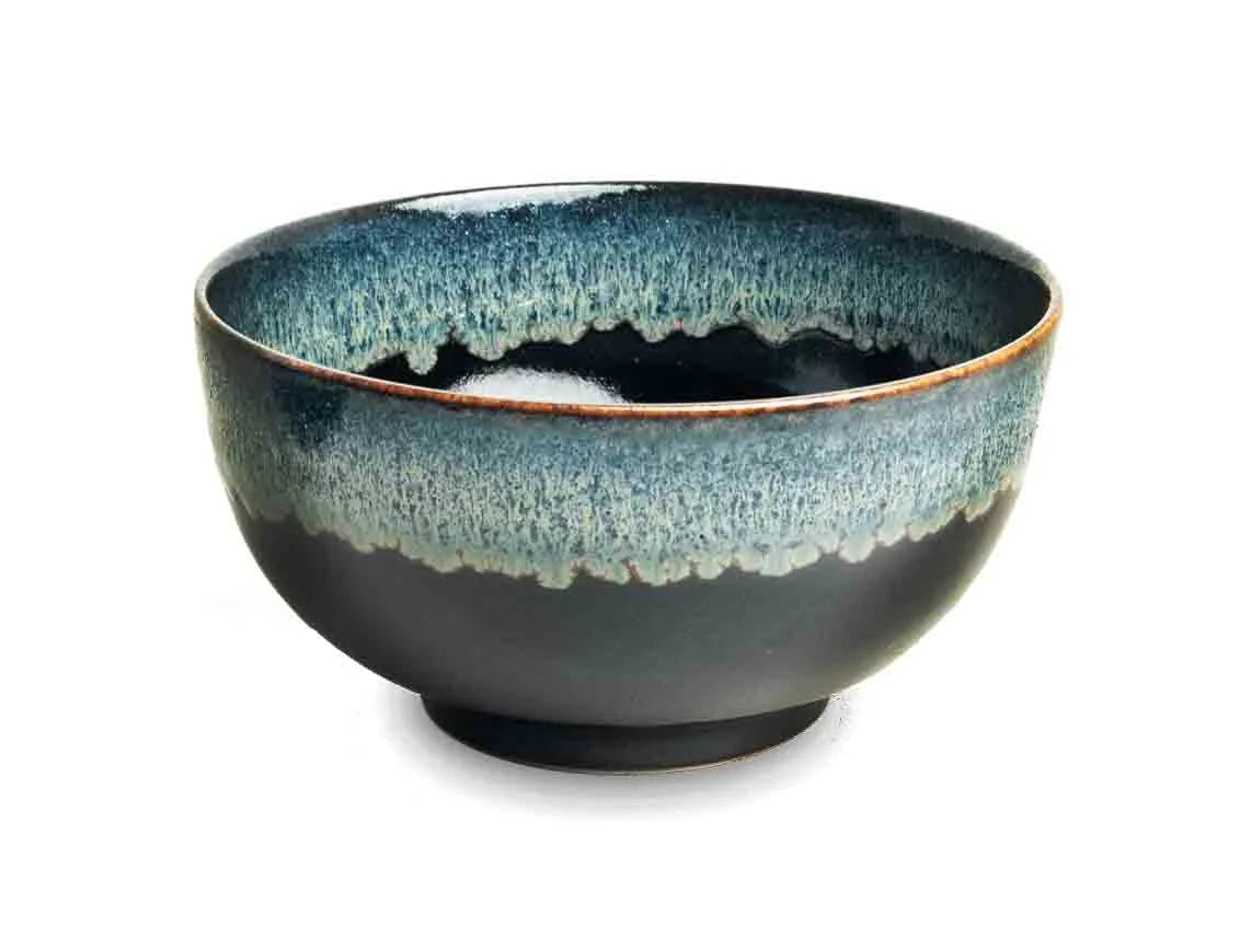 TAISAN Schale| schwarz-weiß| Porzellan | D13,2cm | H7,5cm