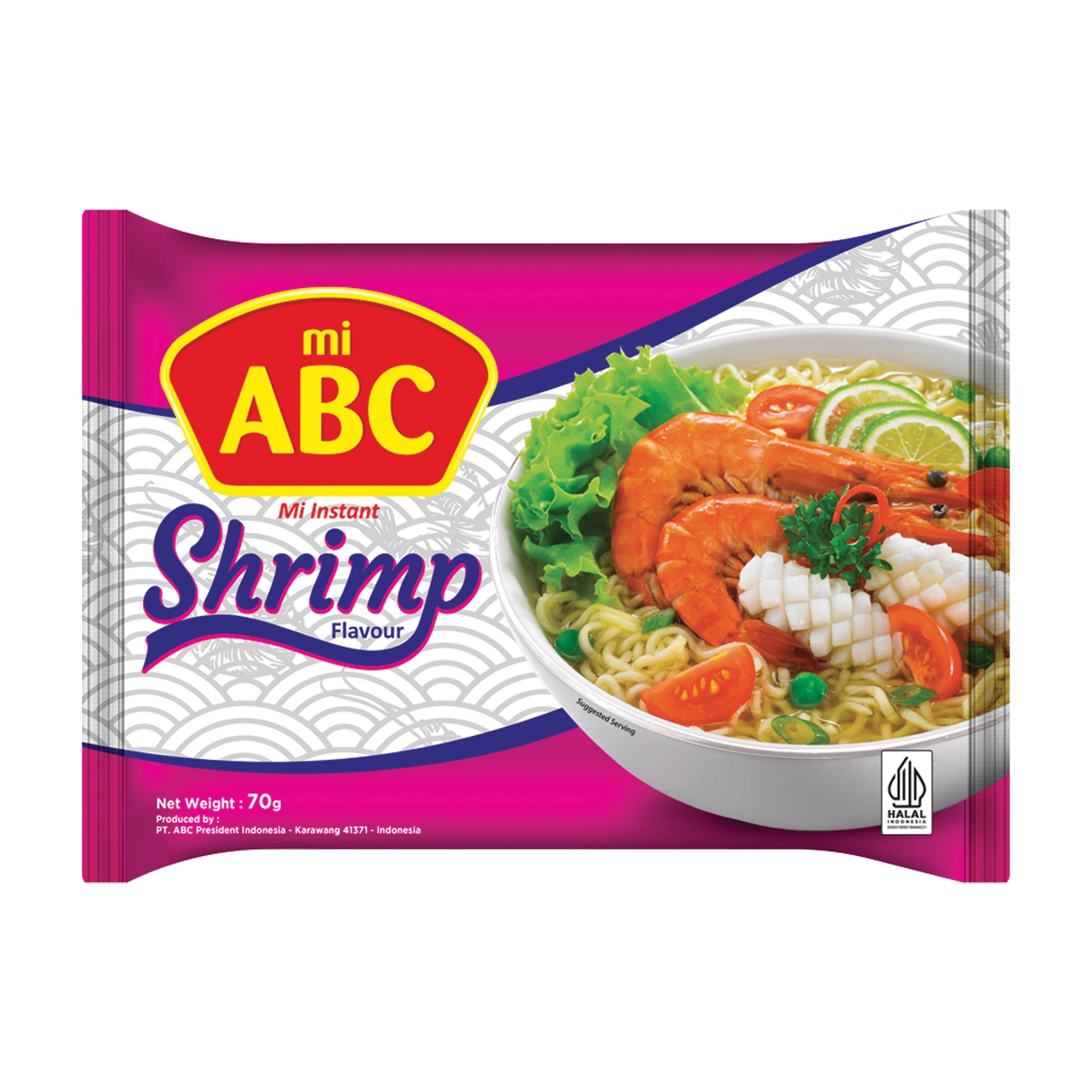 Abc Instant-Nudelsuppe mit Garnelen 70g