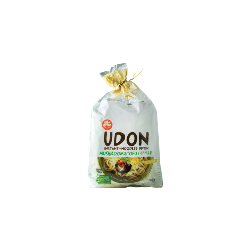ALLGROO Udon Nudeln, Tofu und Pilze 690g