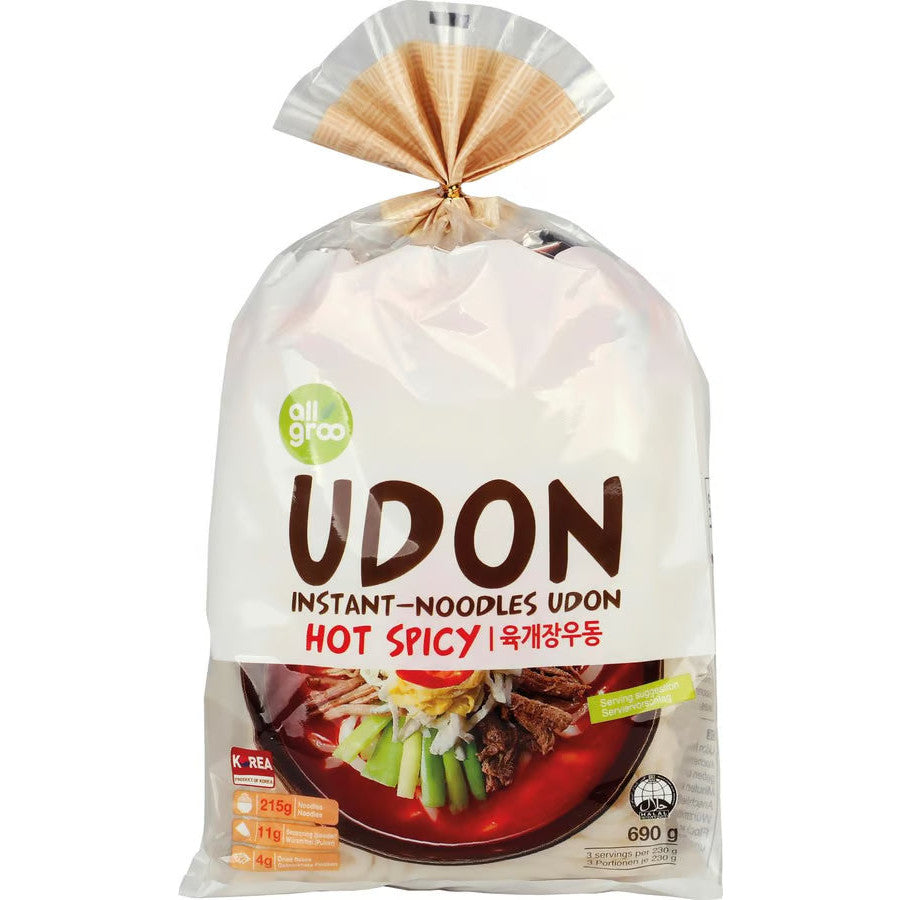 ALLGROO Udon Nudeln, würzig scharf 690g