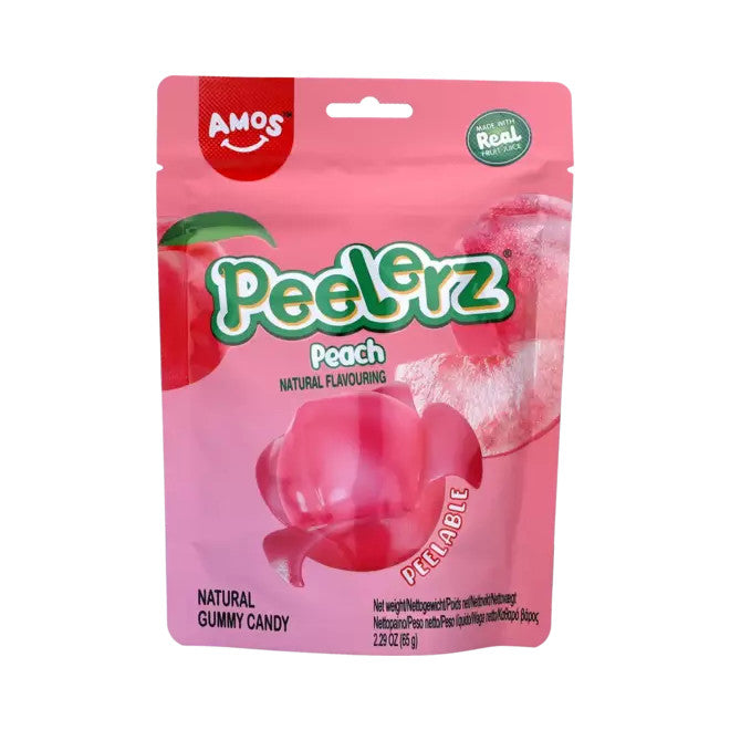 AMOS Peelerz Gummibärchen Pfirsich 65g