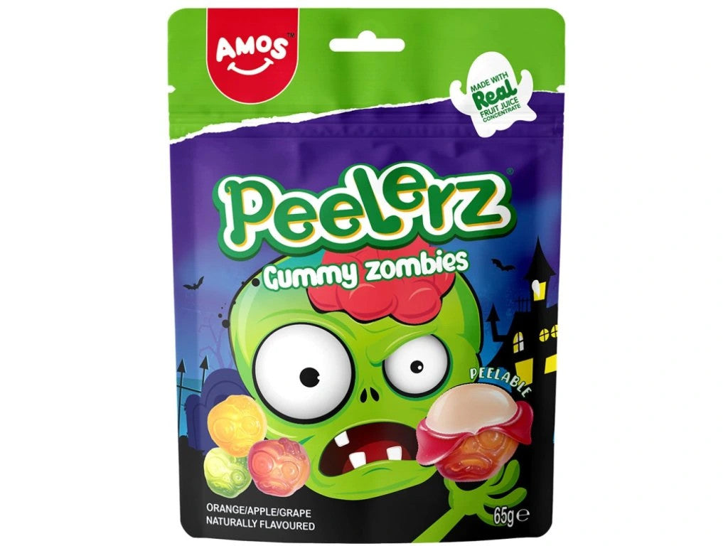 Amos Verschiedenes Obst-Zombies-Form, Peelerz Gummi 65g