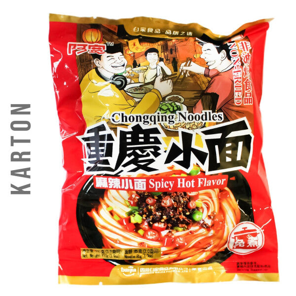 BAIJIA Instant Chongqing Nudeln Spicy Hot 100g