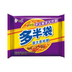 BAIXIANG Instantnudeln mit Rindfleisch- und Sauerkrautgeschmack 475g