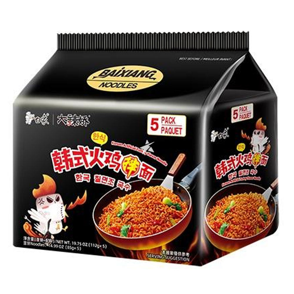BaiXiang Instantnudeln mit koreanischem Truthahngeschmack 560g