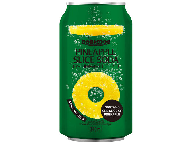 BOBMOOS Getränk kohl. mit Ananas, 340ml