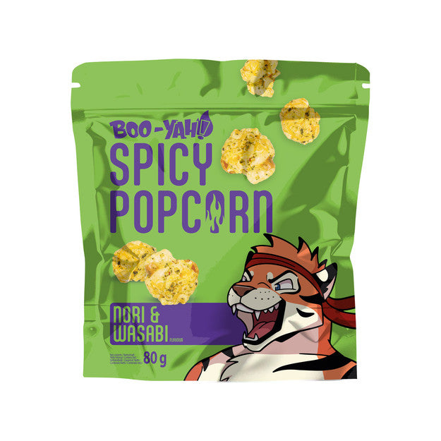 Boo-Yah Popcorn Nori Wasabi 80g