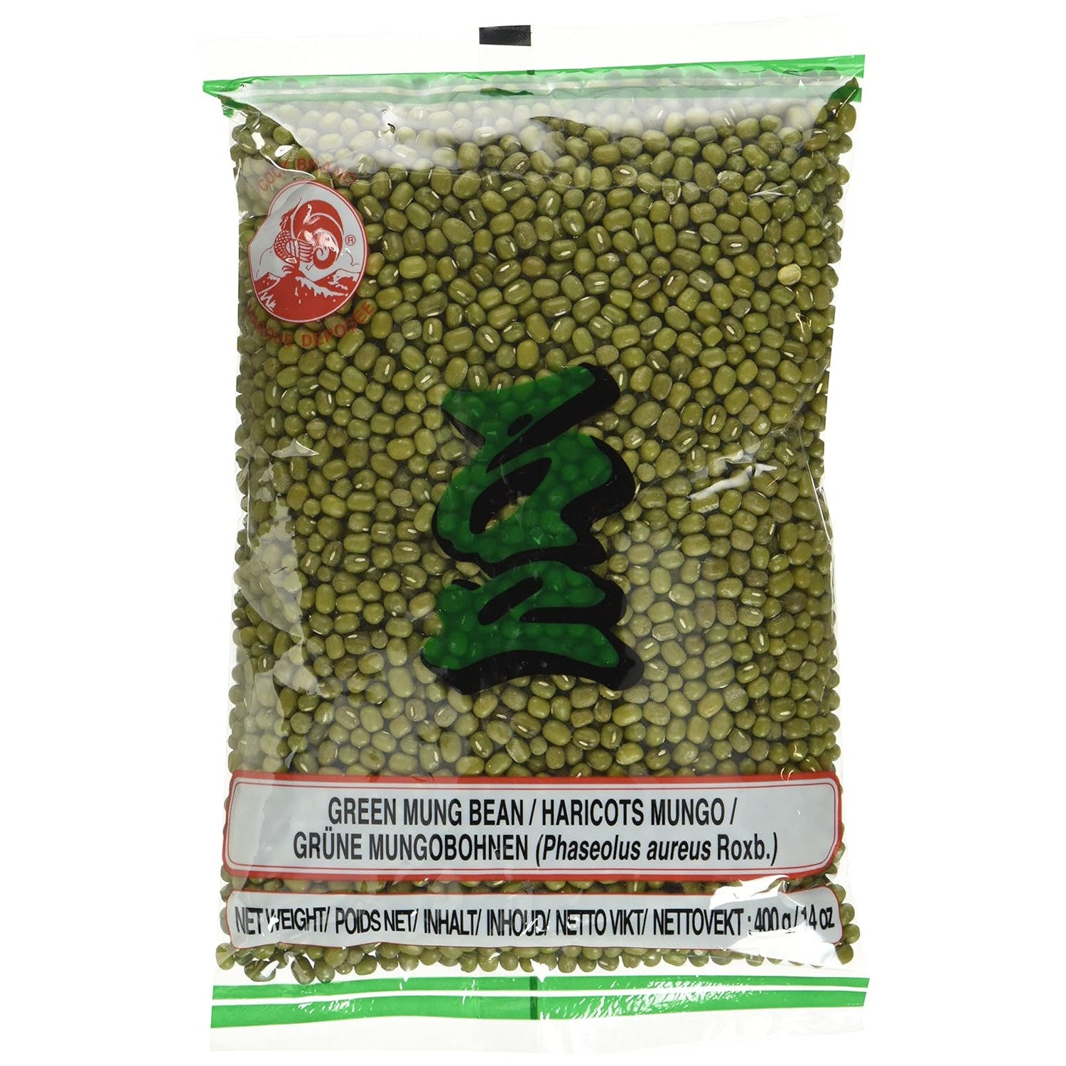 COCK Mungobohnen, grün, poliert 400g