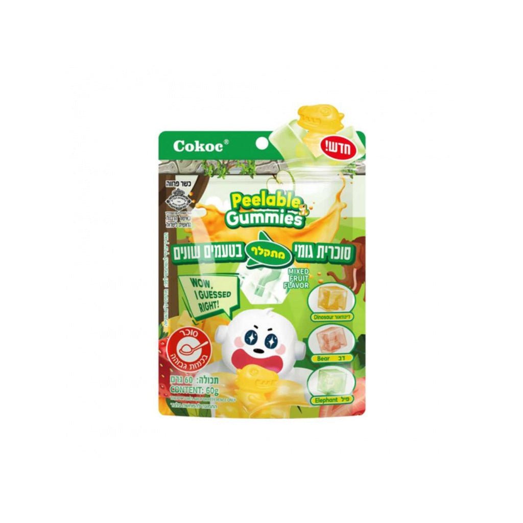 Cokoc Schälbare Gummibärchen gemixte Früchte 75g