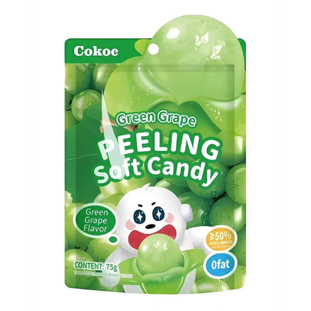 Cokoc Schälbare Gummibärchen Grüne Traube 75g