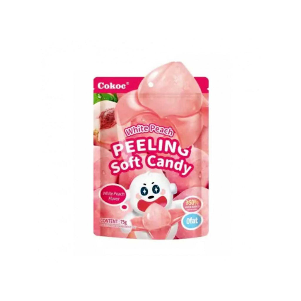 COKOC Schälbare Gummibärchen weißer Pfirsich 75g