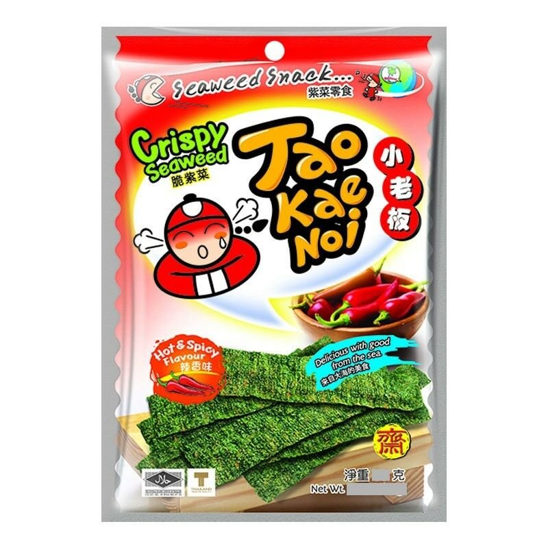 TAOKAENOI Knusprige Algen Hot & Spicy Geschmack 32g