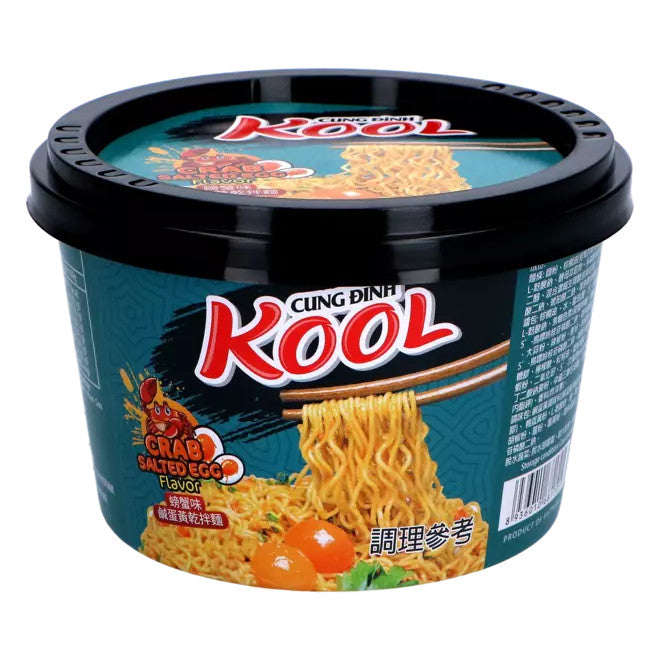 Cung Dình - Kool Brand Instantnudeln – Krabben-Salzei - Schüssel 92g
