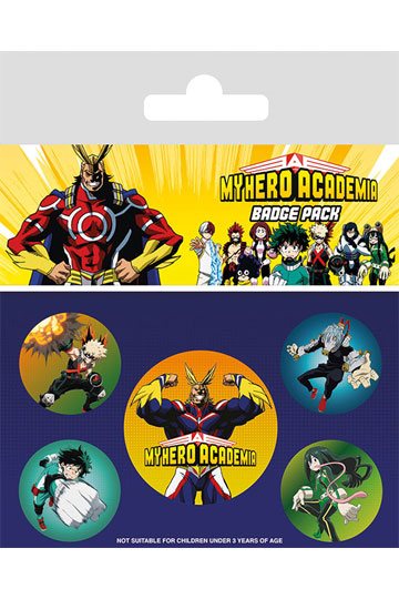  My Hero Academia Ansteck-Buttons 5er-Pack Characters