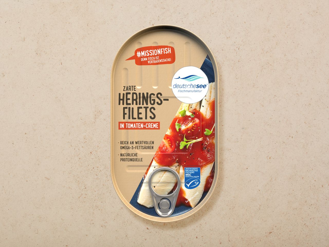 Deutsche See Heringsfilets in Tomatencreme 200g