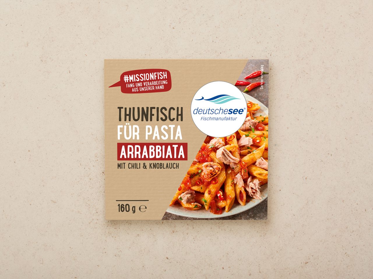 Deutsche See Thunfisch für Pasta Arrabbiata 160g
