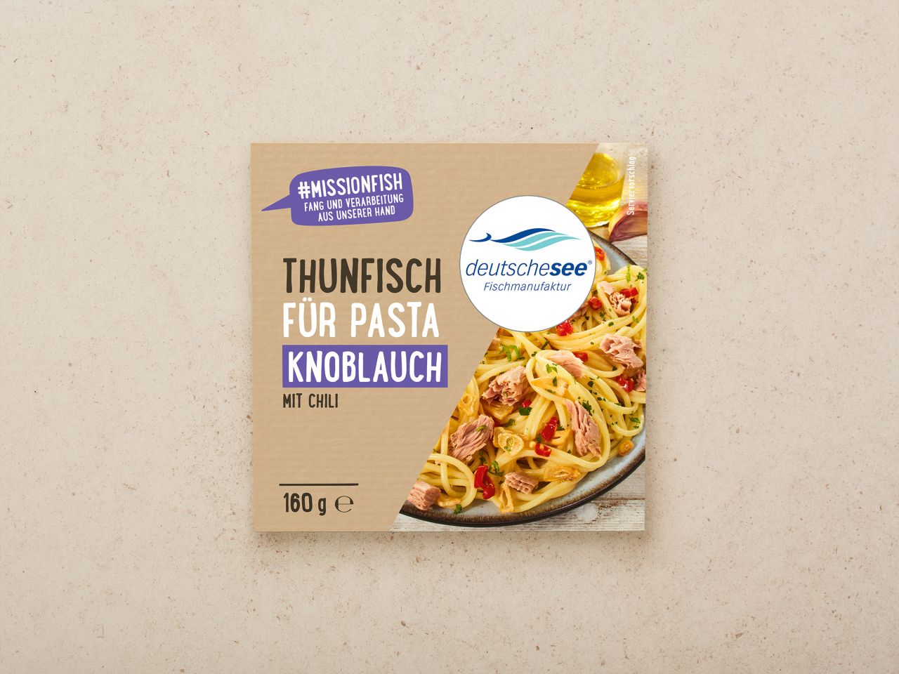 Deutsche See Thunfisch für Pasta Knoblauch 160g