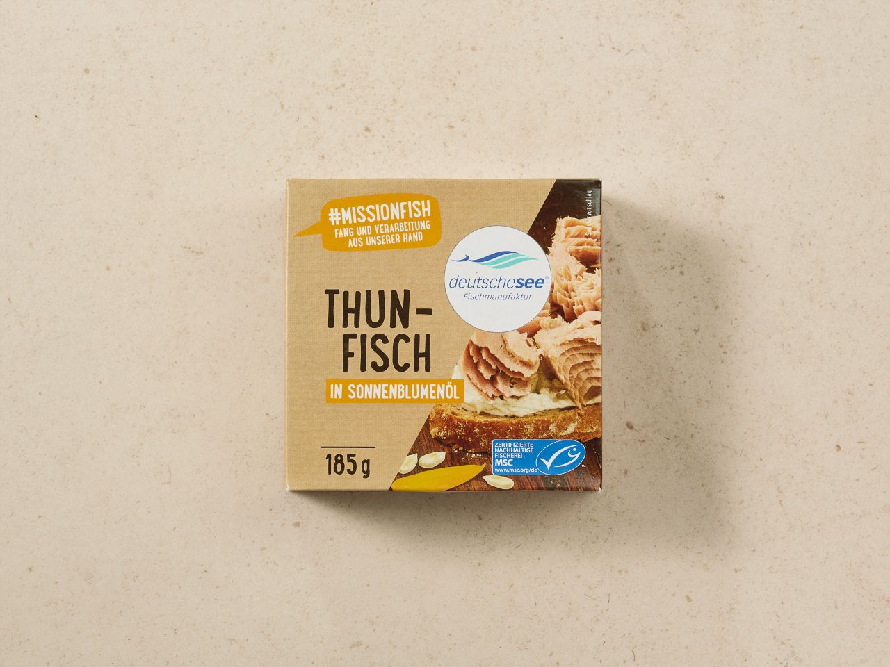 Deutsche See Thunfisch in Sonnenblumenöl 185g
